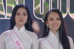 Khoảnh khắc Hoa hậu Mai Phương 'bị Đỗ Thị Hà đánh bại' 2 năm trước gây sốt