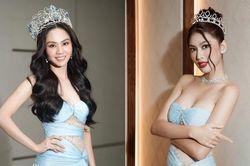 Hoa hậu Mai Phương xinh đẹp quyến rũ khi đụng váy cut-out với á hậu Ngọc Thảo