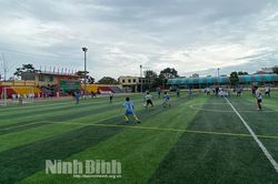 Khai mạc vòng chung kết Giải bóng đá nhi đồng huyện Nho Quan