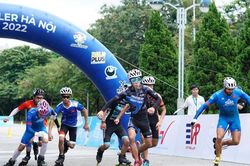 Gần 600 VĐV tranh tài tại giải đua Roller Hà Nội mở rộng 2022