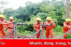 Công ty Điện lực Phú Thọ sẵn sàng ứng phó trong mùa mưa bão