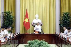 Chủ tịch nước làm việc với Thường trực Hội đồng Tư vấn đặc xá