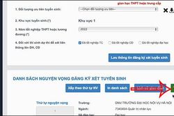 Lịch phân luồng thanh toán trực tuyến trên hệ thống tuyển sinh đại học 2022
