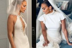 Váy cưới gợi cảm của Jennifer Lopez