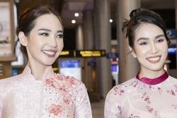 Những hoa hậu quốc tế chọn áo dài Ngô Nhật Huy khi đến Việt Nam
