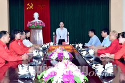 Gặp mặt đoàn đại biểu Chữ thập đỏ tỉnh dự Đại hội XI Hội Chữ thập đỏ Việt Nam
