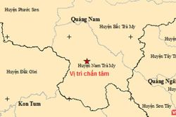 Lại liên tiếp 4 trận động đất ở khu vực giáp ranh tỉnh Kon Tum và Quảng Nam