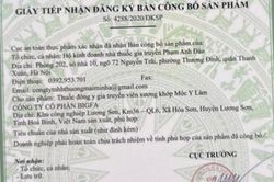 Cảnh báo Giấy tiếp nhận đăng ký bản công bố sản phẩm viên xương khớp Mộc Y Lâm giả mạo