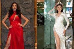 Chán khoe vòng 1 lấp ló, Hoa hậu Thùy Tiên chuyển sang khoe đôi chân dài miên man
