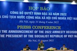 Hơn 2.434 phạm nhân được đặc xá nhân dịp Quốc khánh 2/9 năm nay