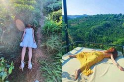 Mê ngủ nhưng phải đi du lịch, cô gái có bộ ảnh nhớ đời