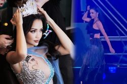 Hoa hậu Ngọc Châu xinh đẹp, quyến rũ tại show diễn mới nhưng bị chê đánh tay như... đi chợ