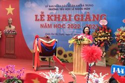 Ấn tượng lễ khai giảng năm học mới ở Trường Tiểu học Lê Ngọc Hân (Hà Nội)