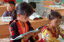 Bài học đầu tiên ở điểm trường vùng cao