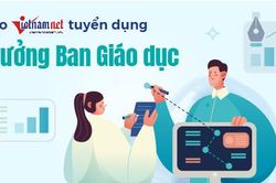 Báo VietNamNet tuyển dụng vị trí Trưởng ban Giáo dục