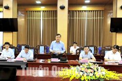 Phó Chủ tịch UBND tỉnh Nguyễn Thế Giang làm việc với Đoàn công tác Chương trình mở rộng quy mô vệ sinh và nước sạch nông thôn