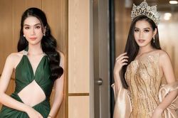 Đỗ Thị Hà diện váy vàng gold đẹp tựa 'nữ thần', Á hậu Phương Anh mặc váy cut-out táo bạo