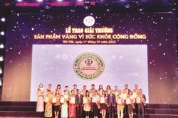 Dược phẩm Abipha đạt giải thưởng 'Sản phẩm Vàng vì sức khỏe cộng đồng'