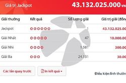 Mua vé số qua tin nhắn SMS, một thuê bao trúng 43 tỷ đồng