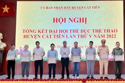 Tổng kết Đại hội Thể dục Thể thao huyện Cát Tiên lần thứ V