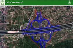 Công bố chỉ giới đường đỏ nút giao Vành đai 4 với Đại lộ Thăng Long