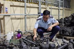 Thu giữ 10 tấn phụ tùng ô tô đã qua sử dụng không rõ nguồn gốc
