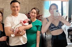 Vợ Chi Bảo khoe trình về dáng sau sinh: Giảm 18kg trong 2 tháng