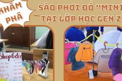 Hết trào lưu mang cơm trộn, học trò rủ nhau phơi đồ, mở shop thời trang trong lớp
