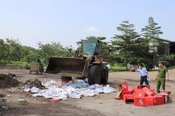 Tiêu hủy gần 8.000 sản phẩm bánh kẹo nhập lậu, không hóa đơn chứng từ