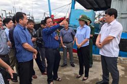 Kiểm tra công tác ứng phó bão Noru tại tỉnh Quảng Ngãi