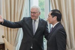 Bộ trưởng Ngoại giao Bùi Thanh Sơn chào xã giao Tổng thống Đức Frank-Walter Steinmeier