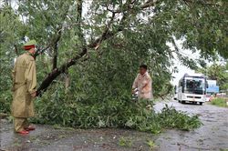 Huy động lực lượng giúp nhân dân khắc phục hậu quả của bão Noru