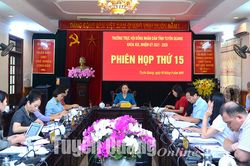 Thường trực HĐND tỉnh cho ý kiến vào các báo cáo giám sát