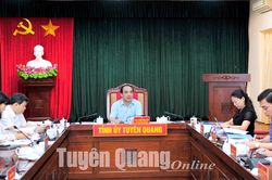 Thường trực Tỉnh ủy họp cho ý kiến vào một số chủ trương, nghị quyết