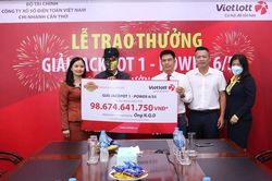 Vietlott trao Jackpot 1 Power 6/55 hơn 98,6 tỷ đồng tại Cần Thơ