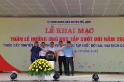 Huyện Mê Linh, Hà Nội khai mạc Tuần lễ hưởng ứng học tập suốt đời năm 2022