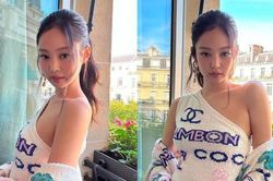 Jennie BLACKPINK 'bỏ bùa' Tuần lễ thời trang Paris bằng đôi vai quá đẹp ở show Chanel