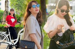 MC Diệp Chi mặc áo hiệu đạp xe, sở hữu bộ sưu tập túi đắt đỏ