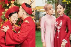 MC Liêu Hà Trinh dịu dàng trong lễ gia tiên, Khả Như và hội bạn thân làm phụ dâu