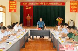 Kiểm tra tiến độ thực hiện các tiêu chí nông thôn mới tại xã Tông Cọ