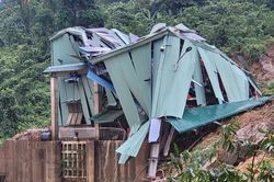 Quảng Ngãi: Hiện trường vụ sạt lở ở thủy điện Kà Tinh
