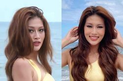 Thiên Ân mệt mỏi, loạng choạng diễn bikini tại Hoa hậu Hòa bình quốc tế 2022