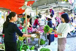 Giá rau xanh tăng mạnh sau mưa