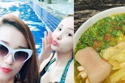 Dàn sao xuýt xoa trước món bún 'nhiều đạm' của Lã Thanh Huyền