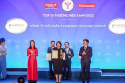 Tập đoàn Flamingo được vinh danh Top 10 Thương hiệu Xanh 2022