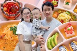 Gợi ý thực đơn cho bé từ loạt khay cơm ngon mắt