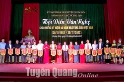 24 đoàn tham gia Hội diễn văn nghệ ngành Giáo dục huyện Chiêm Hóa