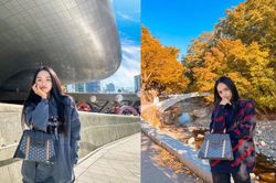 Vi vu du lịch xứ Hàn, Hương Giang diện loạt outfit 'xinh muốn xỉu'