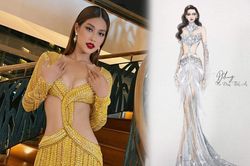 Thiết kế dạ hội đêm bán kết của Thiên Ân được hé lộ, khoe trọn vòng eo 'đẹp mê hồn'