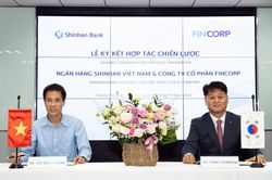 Shinhan Việt Nam ký kết hợp tác chiến lược cùng Fincorp